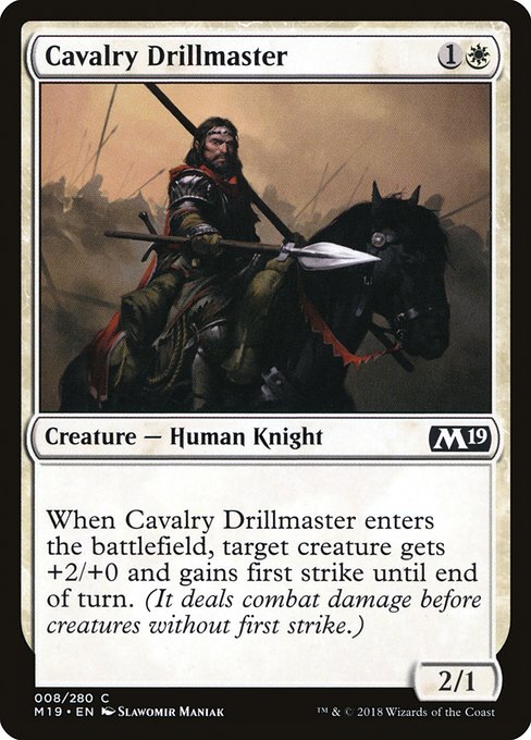 【EN】騎兵隊の教練官/Cavalry Drillmaster [M19] 白C No.8