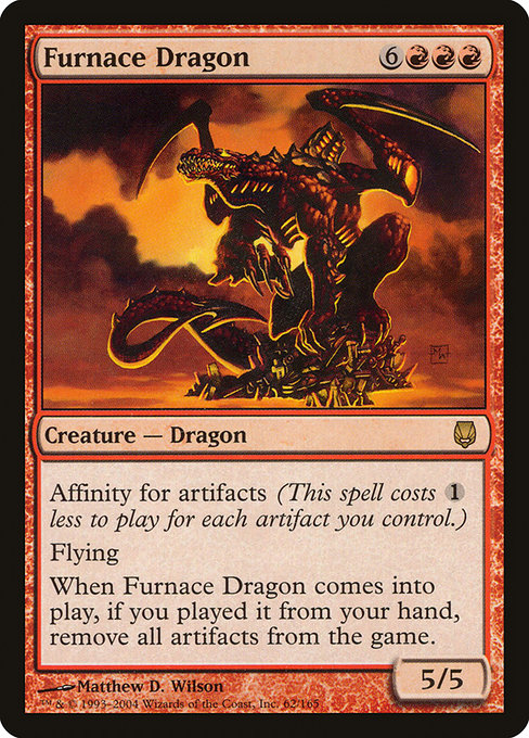 【Foil】【EN】炉のドラゴン/Furnace Dragon [DST] 赤R No.62