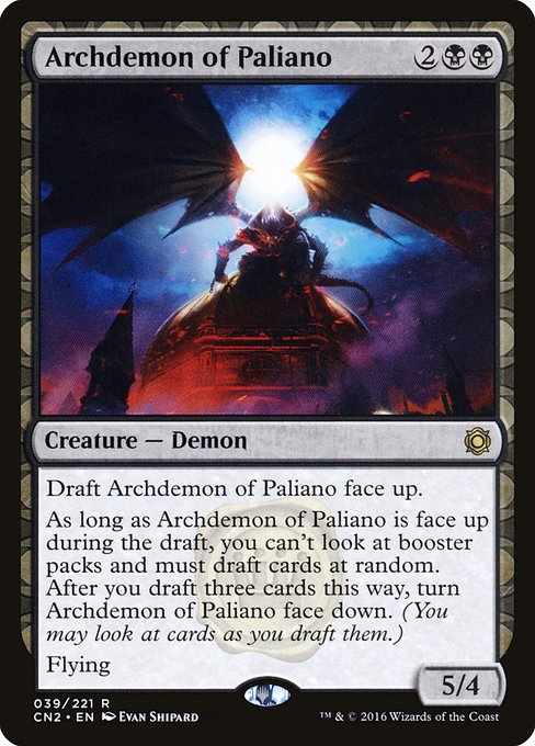 【Foil】【EN】パリアノの大悪魔/Archdemon of Paliano [CN2] 黒R No.39