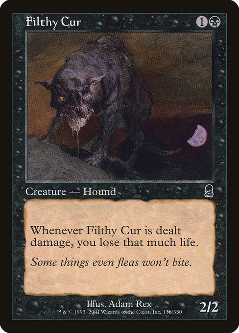 【Foil】【EN】汚い野犬/Filthy Cur [ODY] 黒C No.136