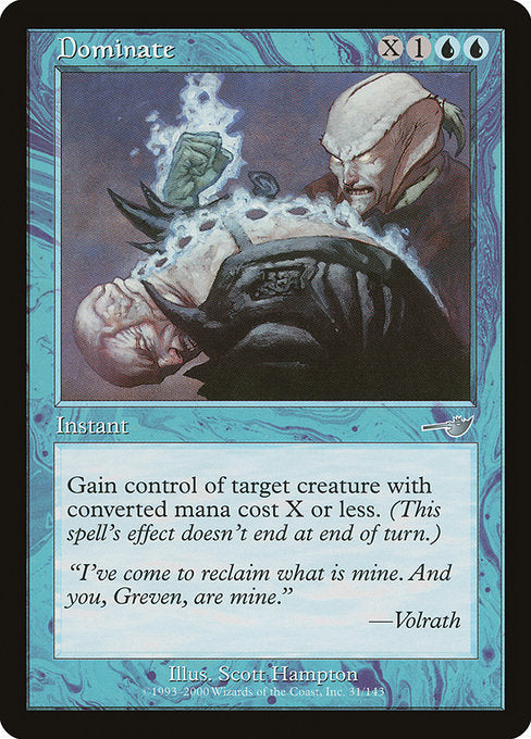 【Foil】【EN】威圧/Dominate [NEM] 青U No.31