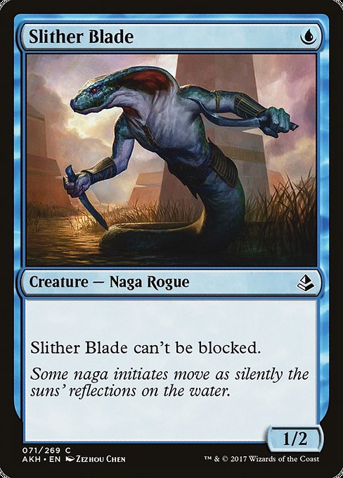 【EN】這い寄る刃/Slither Blade [AKH] 青C No.71