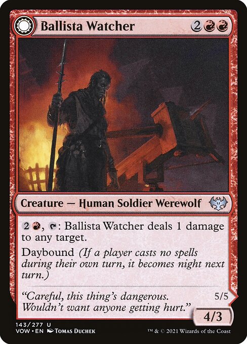 【Foil】【EN】Ballista Watcher // Ballista Wielder [VOW] 混U No.143