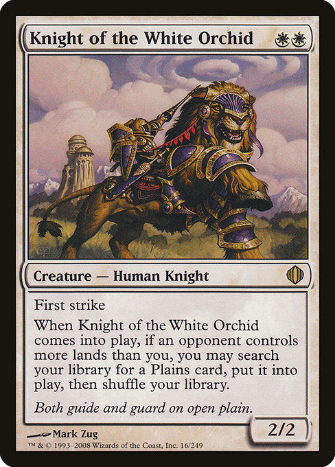 【Foil】【EN】白蘭の騎士/Knight of the White Orchid [ALA] 白R No.16