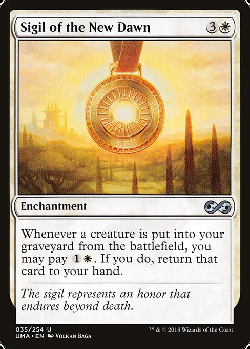 【Foil】【EN】新たな夜明けの印形/Sigil of the New Dawn [UMA] 白U No.35