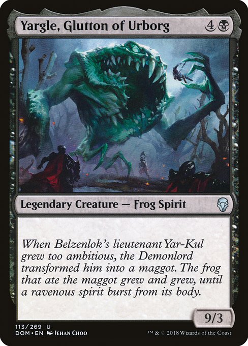 【Foil】【EN】アーボーグの暴食、ヤーグル/Yargle, Glutton of Urborg [DOM] 黒U No.113