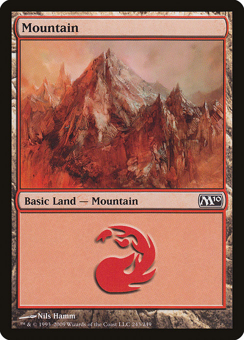 【Foil】【EN】山/Mountain [M10] 無C No.243