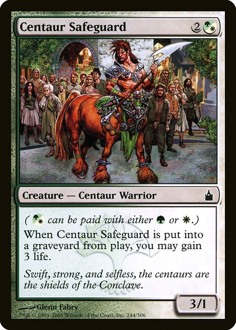 【EN】ケンタウルスの護衛兵/Centaur Safeguard [RAV] 混C No.244