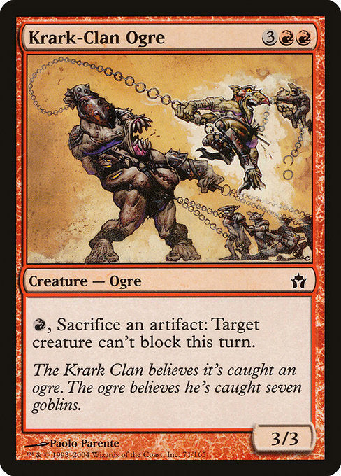 【Foil】【EN】クラーク族のオーガ/Krark-Clan Ogre [5DN] 赤C No.71