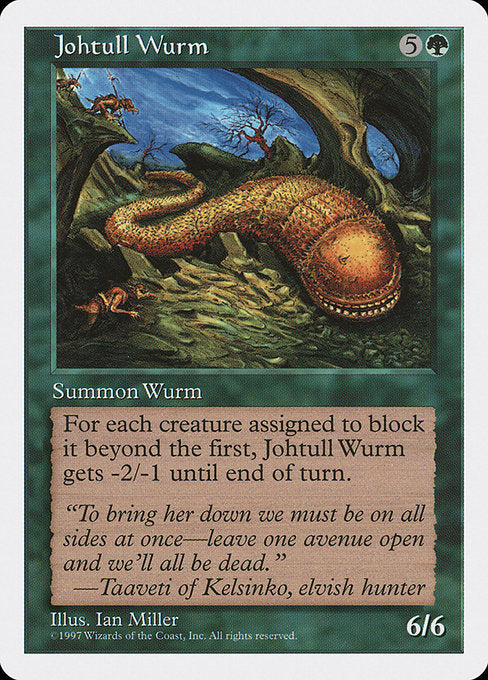 【EN】ジョータル・ワーム/Johtull Wurm [5ED] 緑U No.306