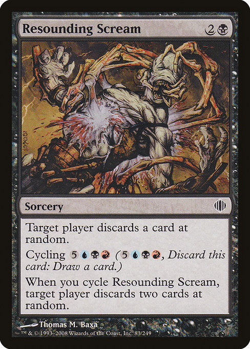 【Foil】【EN】圧倒する叫び/Resounding Scream [ALA] 黒C No.83