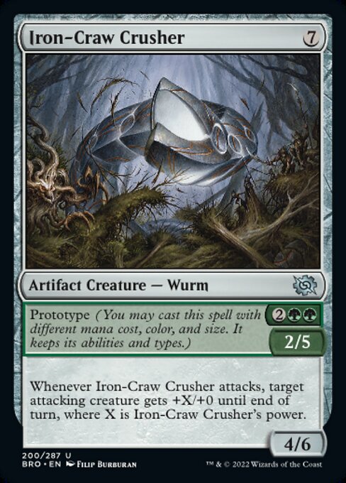 【Foil】【EN】鉄管の破壊者/Iron-Craw Crusher [BRO] 茶U No.200