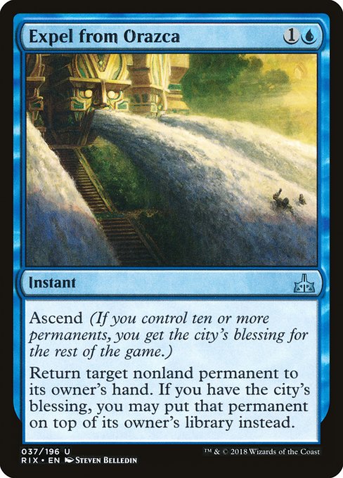 【Foil】【EN】オラーズカからの排斥/Expel from Orazca [RIX] 青U No.37