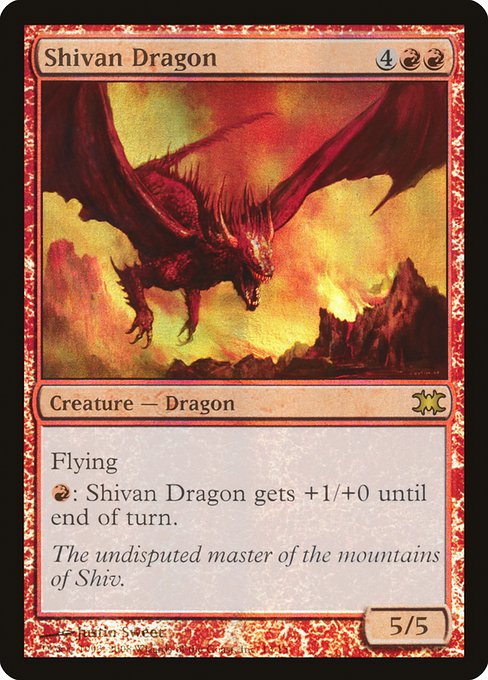 【Foil】【EN】シヴ山のドラゴン/Shivan Dragon [DRB] 赤R No.13