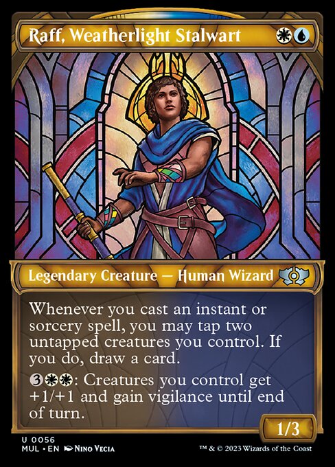 【Foil】【EN】ウェザーライトの重鎮、ラフ/Raff, Weatherlight Stalwart [MUL] 金U No.56