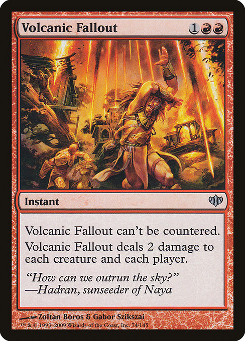 【Foil】【EN】火山の流弾/Volcanic Fallout [CON] 赤U No.74