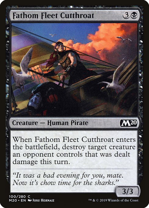 【EN】深海艦隊の殺し屋/Fathom Fleet Cutthroat [M20] 黒C No.100