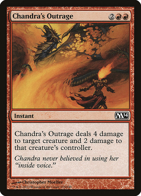 【Foil】【EN】チャンドラの憤慨/Chandra's Outrage [M14] 赤C No.133