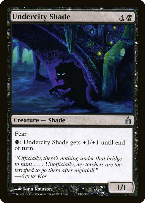 【Foil】【EN】地底街の影/Undercity Shade [RAV] 黒U No.110