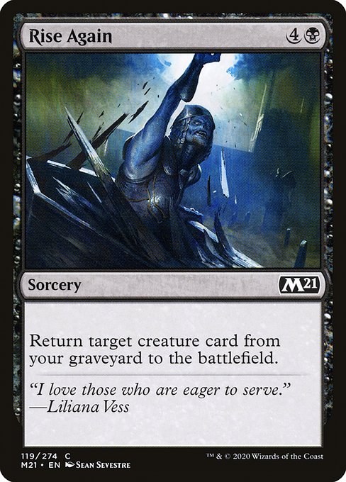 【Foil】【EN】再命/Rise Again [M21] 黒C No.119