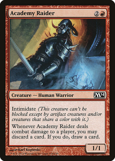 【Foil】【EN】アカデミーの略奪者/Academy Raider [M14] 赤C No.124
