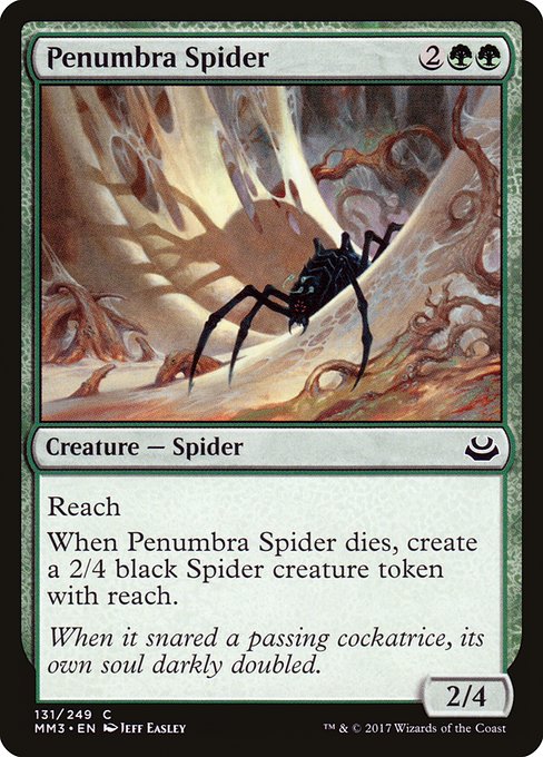【EN】暗影の蜘蛛/Penumbra Spider [MM3] 緑C No.131