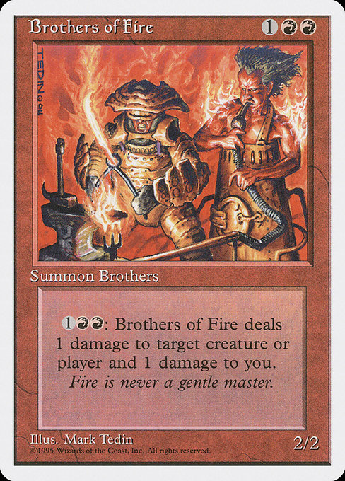 【EN】火の兄弟/Brothers of Fire [4ED] 赤C No.179