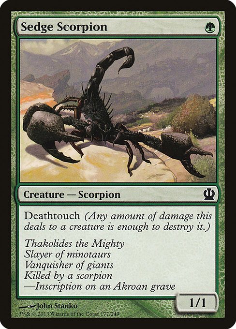 【EN】菅草の蠍/Sedge Scorpion [THS] 緑C No.177