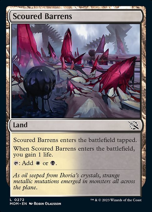 【Foil】【EN】磨かれたやせ地/Scoured Barrens [MOM] 無C No.272