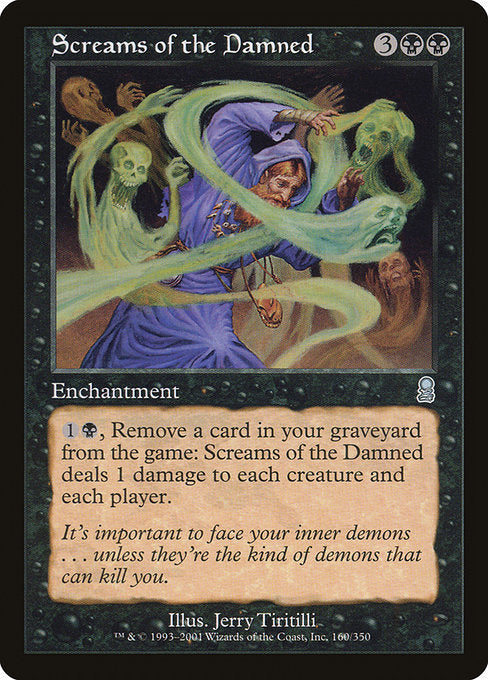 【Foil】【EN】亡者の悲鳴/Screams of the Damned [ODY] 黒U No.160