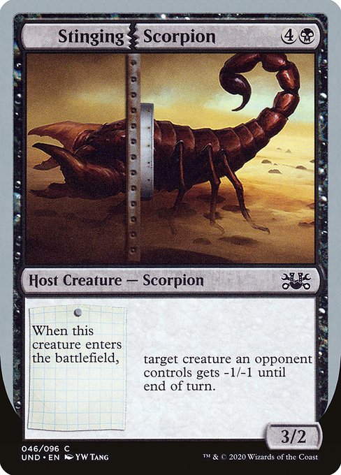【EN】Stinging Scorpion [UND] 黒C No.46