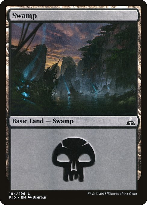 【Foil】【EN】沼/Swamp [RIX] 無C No.194