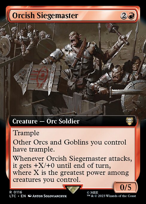 【EN】オークの攻城戦指揮官/Orcish Siegemaster [LTC] 赤R No.116