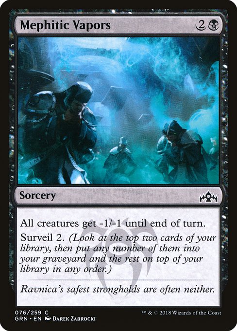 【Foil】【EN】有毒ガス/Mephitic Vapors [GRN] 黒C No.76