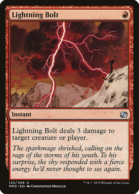 【Foil】【EN】稲妻/Lightning Bolt [MM2] 赤U No.122