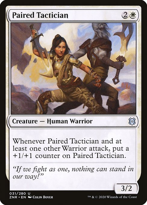 【Foil】【EN】二人組の戦術家/Paired Tactician [ZNR] 白U No.31