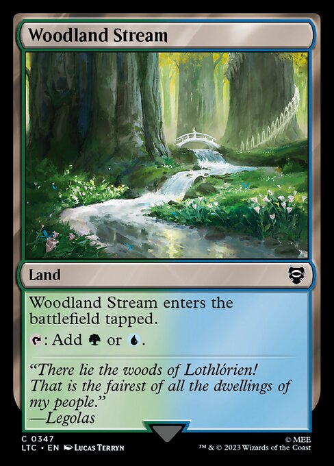 【EN】森林地の小川/Woodland Stream [LTC] 無C No.347