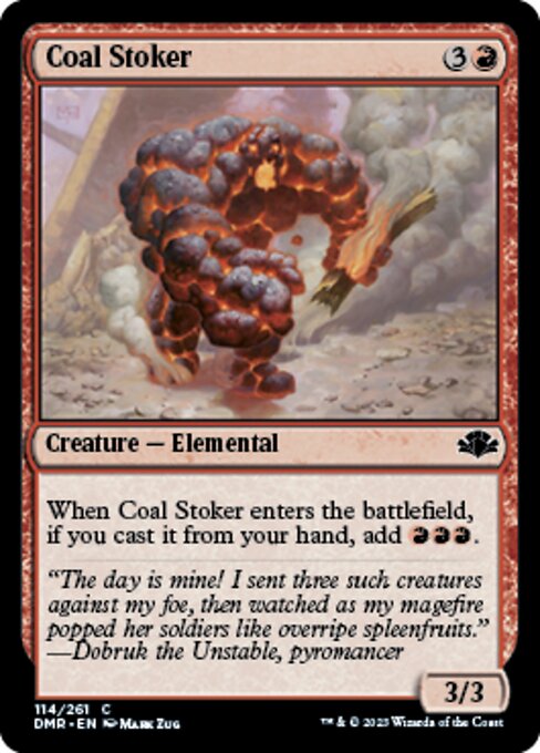 【Foil】【EN】石炭焚き/Coal Stoker [DMR] 赤C No.114