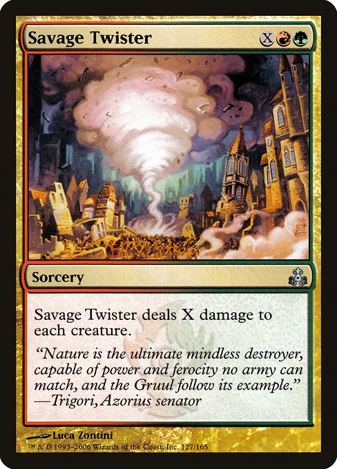 【Foil】【EN】大竜巻/Savage Twister [GPT] 金U No.127