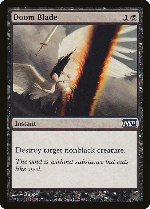 【Foil】【EN】破滅の刃/Doom Blade [M11] 黒C No.95