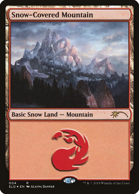 【Foil】【EN】冠雪の山/Snow-Covered Mountain [SLD] 無R No.4