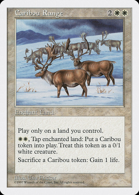 【EN】カリブー放牧場/Caribou Range [5ED] 白R No.14
