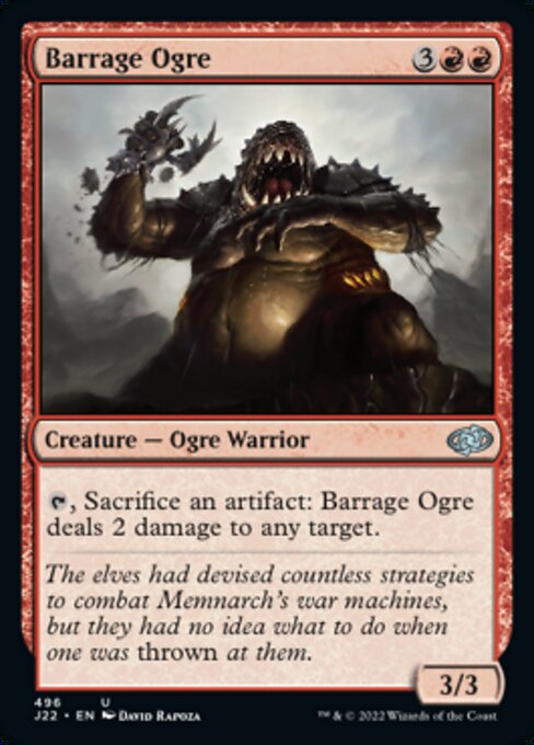 【EN】連射のオーガ/Barrage Ogre [J22] 赤U No.496