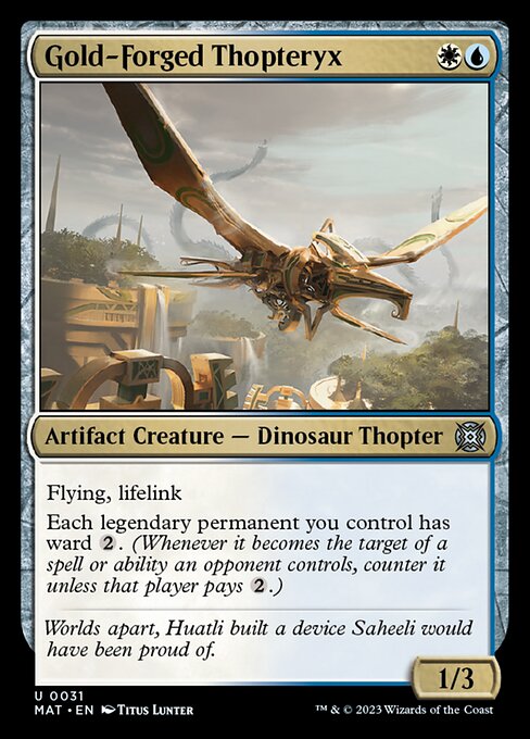 【EN】黄金造りの飛竜機械/Gold-Forged Thopteryx [MAT] 茶U No.31