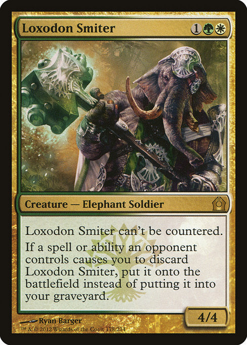 【Foil】【EN】ロクソドンの強打者/Loxodon Smiter [RTR] 金R No.178