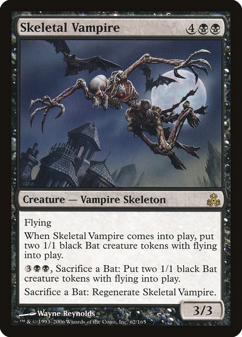 【Foil】【EN】骸骨の吸血鬼/Skeletal Vampire [GPT] 黒R No.62