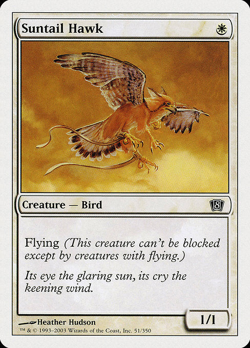 【EN】陽光尾の鷹/Suntail Hawk [8ED] 白C No.51