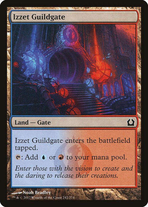 【Foil】【EN】イゼットのギルド門/Izzet Guildgate [RTR] 無C No.242