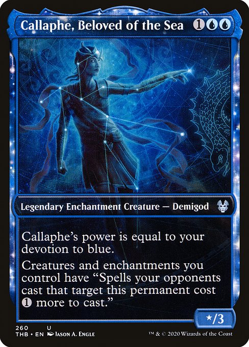 【Foil】【EN】海に愛されしカラフィ/Callaphe, Beloved of the Sea [THB] 青U No.260