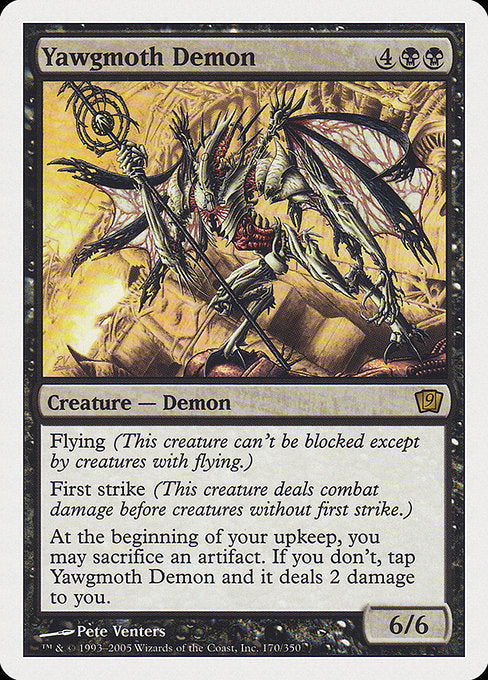 【Foil】【EN】ヨーグモスの悪魔/Yawgmoth Demon [9ED] 黒R No.170